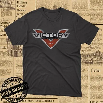 HOT !! New Victory American Motorcycle Logo Men's Cotton T-Shirt Size S-5XL • $20