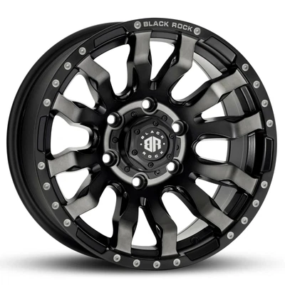 $1380 • Buy 16 Inch Wheels For Toyota Hilux Black Rock Vulcan Black Tint 4x4 Rims For Hilux