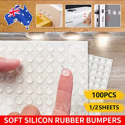 $3.45 • Buy Self Adhesive Clear Rubber Feet Bumper Dots Door Cabinet Bumper Buffer Stop Pad