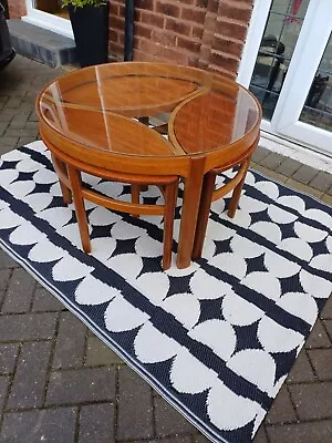 Vintage Nathan Trinity Teak Mid Century 4 Piece Coffee Table Set Can Deliver  • £295