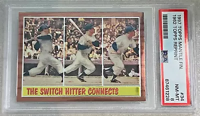 1997 Topps Mickey Mantle Finest Card #34 1962 Topps Reprint - New York Yankees • $60