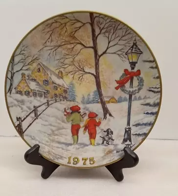 Vintage 1975 Christmas Gorham China Dom Mingolla Decortive Collector Plate • $26.75