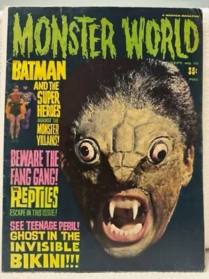 Monster World #10 Original 1966 Issue - Like Famous Monsters Of Filmland • $9