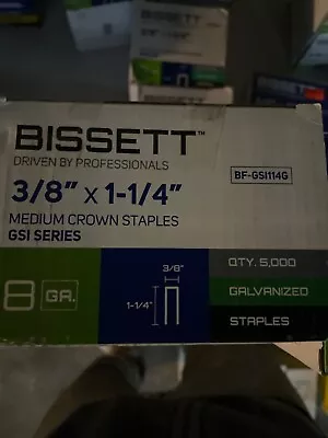 Bissett 3/8 X1-1/4 Medium Crown Staples • $10.19