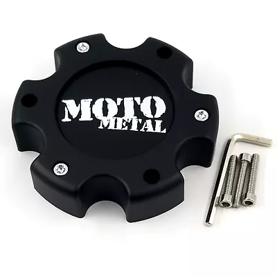 Moto Metal Matte Black 6 Lug Bolt On MO955 MO956 Wheel Center Cap 845L145S2 • $25