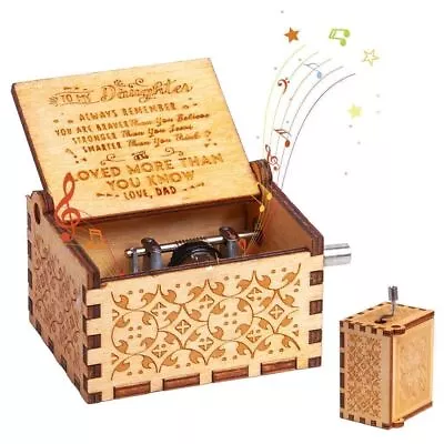 Gifts For Daughter Wooden Music Box Mom Dad To Daughter Birthday Special Gifts • $8.39