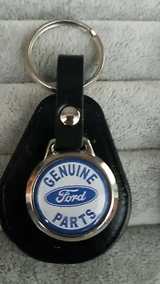 £4.99 • Buy Genuine Ford Parts ! Cortina Escort Granada Classic Car  Leather Keyring 