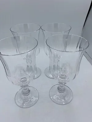 Mikasa French Countryside Crystal Water Glass Goblet Retired Set Of 4 • $70