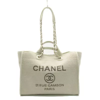 CHANEL Chanel Deauville GM Line Chain Shoulder Bag A66941 B06387 NE261 Fabric • $8946.85