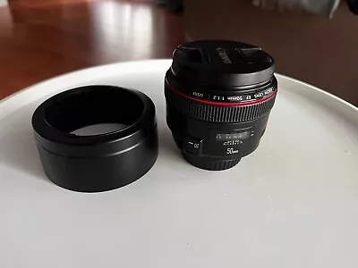 Canon EF 50mm F/1.2L USM Lens - In Excellent Condition Boxed With Hood • £400