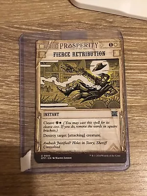 PREORDER: Fierce Retribution Showcase Art MTG OTJ • $2