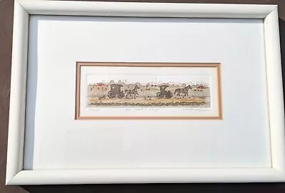 Martha Hinson   To Market We Go  Signed Numbered 58/350 Matted Framed Art Print • $35