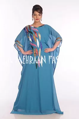 2019 Traditional Modern Arbic Bridal Fancy Dubai Moroccan Kaftan Dress • $39.99