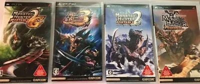 PSP Monster Hunter Portable 1st 2nd 2nd G 3rd Set Japan PlayStation Portable • $29.97