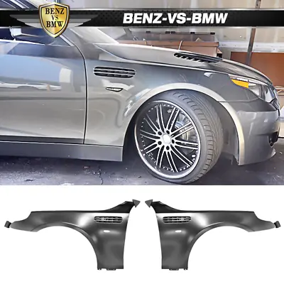 Fits 04-10 BMW E60 5-Series M5 Style Metal Fenders With Side Vent Pair • $449