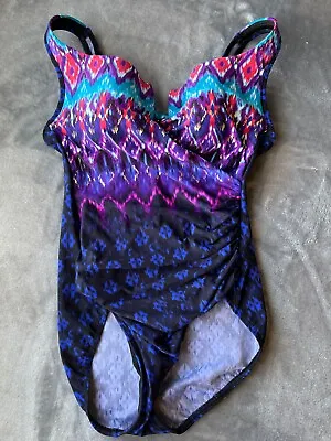 Miraclesuit Escape Women's Size 10 Multi-color One Piece Swimsuit • $27.99