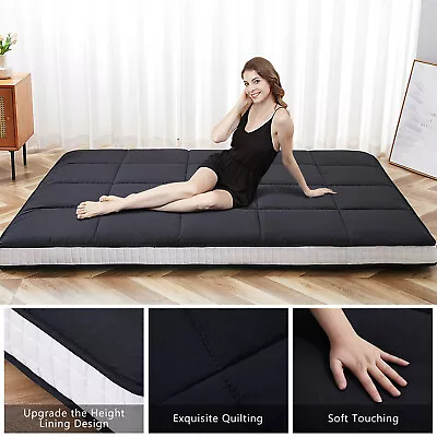 Japanese Futon Mattress Floor Mat Tatami Floor Memory Foam With Mattress Cover • $129