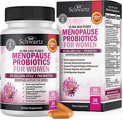 Menopause Support Probiotics For Women Menopause Relief For Hot Flashes 30 Ct • $23.79