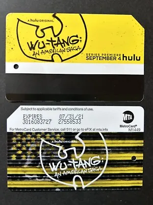 WU-TANG Limited Edition MetroCard For Collectors Only • $7.99