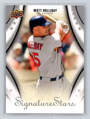 2009 Upper Deck Signature Stars #77 Matt Holliday St. Louis Cardinals • $2.19