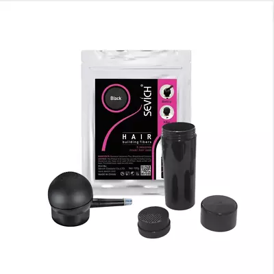Sevich Refill Hair Fibers Keratin Building Thickening 25-100g Pack Spray Pump UK • £9.89