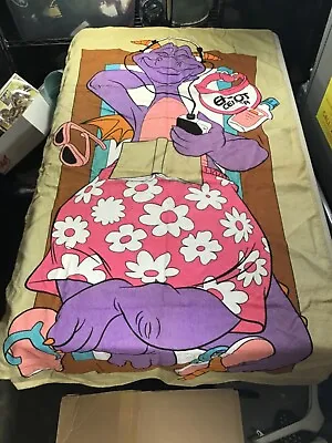 Vintage Walt Disney World Epcot Center Figment Dragon Full Size Beach Towel 1982 • $100