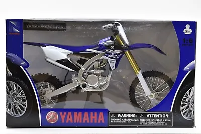 Newray YAMAHA YZF 450 1:6 Die-Cast Motocross MX Toy Model Bike BLUE • £54.99