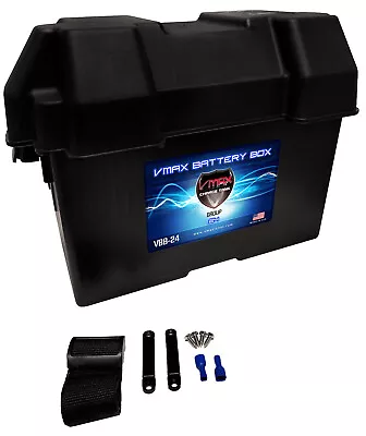 GROUP 24 VMAXTANKS BATTERY BOX For Skater Boat & Trolling Motor Marine AGM WET • $18.99