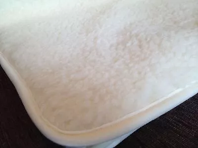 £89.99 • Buy Merino Wool Under Blanket Mattress Topper In A Deep Pile Fleece King  Size