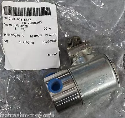 Military Mep 002 003 A Generator Fuel Solenoid Valve Kip 6x323 72-5069 V203x-160 • $39.99