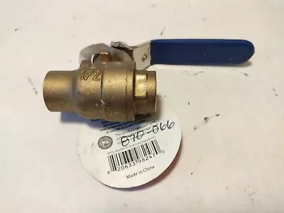 1/2  Sweat Ball Valve Full Port Lead Free Brass 600 Psi Water Oil • $7.79