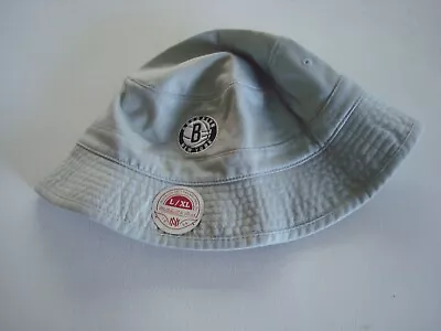 BROOKLYN NETS BOONIE SZ L/XL Floppy Bucket DEADSTOCK BEACH VINTAGE HAT CAP • $25