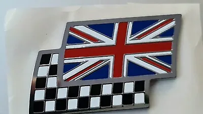 MG Rover Chequered Union Flag Badge Large - Brand New • £7.99