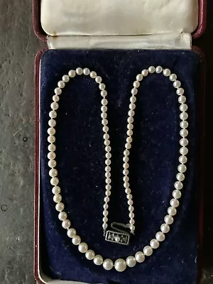 Mikimoto Pearl Necklace Vintage Jewelry • $825