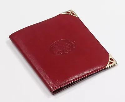 Cenbale Leonardo Burgundy Leather Bifold Wallet • $18