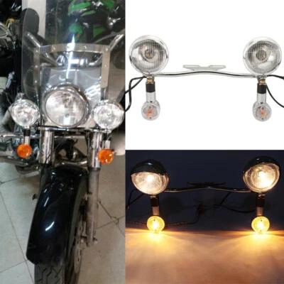$69.99 • Buy Passing Fog Light Bar Kit For Yamaha V-Star 250 650 XVS650 950 1100 1300 Classic