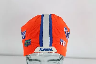 Vintage Spell Out University Of Florida Gators Knit Winter Beanie Hat Cap Orange • $26.95