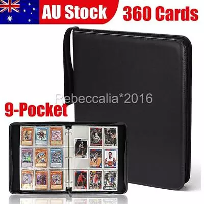 9-Pocket Double-sided Card Binder Album Book Card Collector Holder 360 Cards • $24.96