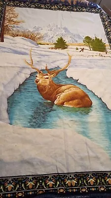 Elk Tapestry Approx 53X37 Made In Turkey • $14