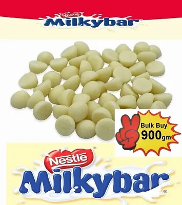 Nestle Milkybar  Mix-In White Chocolate Chips Button Drop Melting Moulding Decor • £9.95
