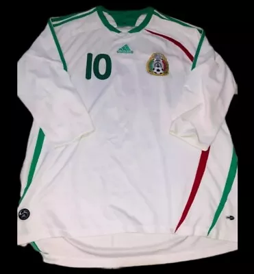 Adidas Mexico CUAUHTEMOC Blanco Rare Home Soccer Football Jersey XL • $149.99