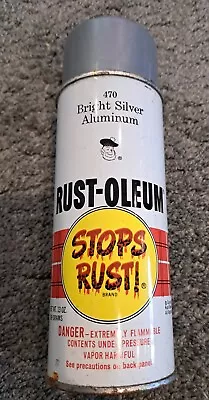 Vintage Rust-Oleum Bright Silver Aluminum Spray Paint Can 13 Oz. 1973 • $9.99