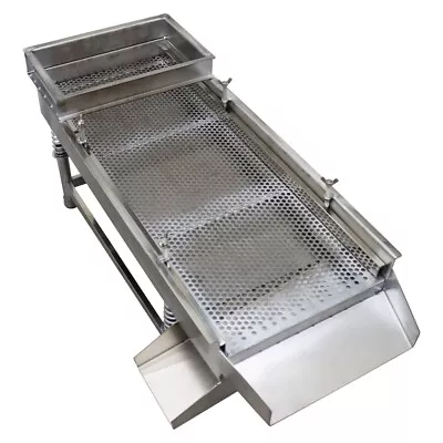 Stainless Steel Linear Vibrating Screen 7mm Screen Single Layer 11.8 *29.5  110V • $565