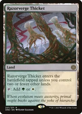 MTG Razorverge Thicket Phyrexia: All Will Be One 257/271 Regular Rare • $1.99