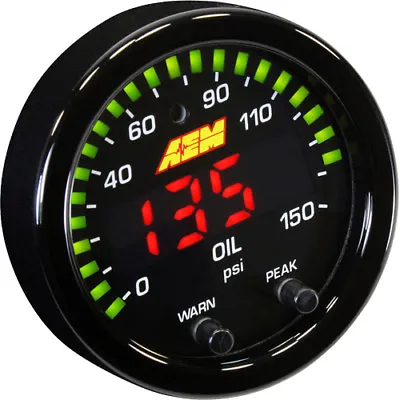 AEM 30-0307 52mm X-SERIES DIGITAL OIL PRESSURE GAUGE 0~150PSI  • $245.95