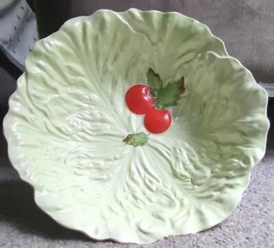 Large Carlton Ware Lettuce With Tomatoes Salad Bowl 23 Cm Diameter IVG Condition • £14.99