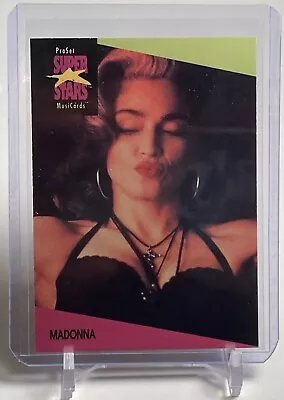 Madonna 1991 Pro Set Super Stars Music Trading Card #65 W/Top Loader 🔥 • $1.99