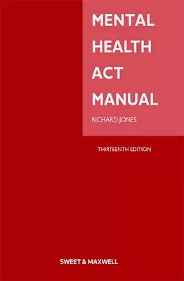 Mental Health Act ManualRichard Jones- 9780414044517 • £4.15