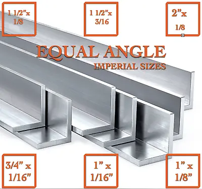 £3.70 • Buy Aluminium Equal Angles Imperial Variations. Length From 100mm To 3000mm.