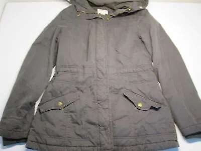 Mossimo Womens Size M Parka Jacket Dark Gray Hooded Outerwear • $14.50